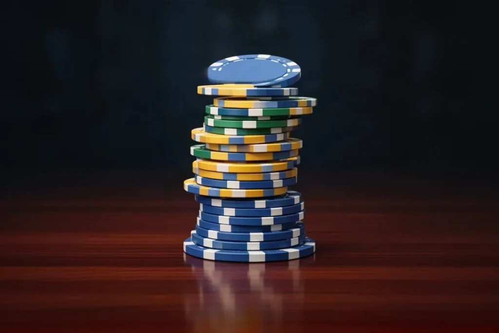 Ảnh minh hoạ chồng chip tròn cho mục kinh nghiệm casino SHBET