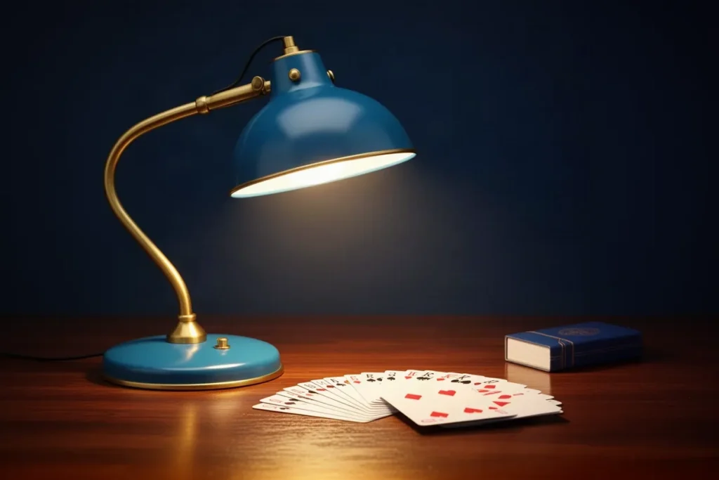 Ảnh minh hoạ đèn bàn đồng cho mục kinh nghiệm game bài SHBET
